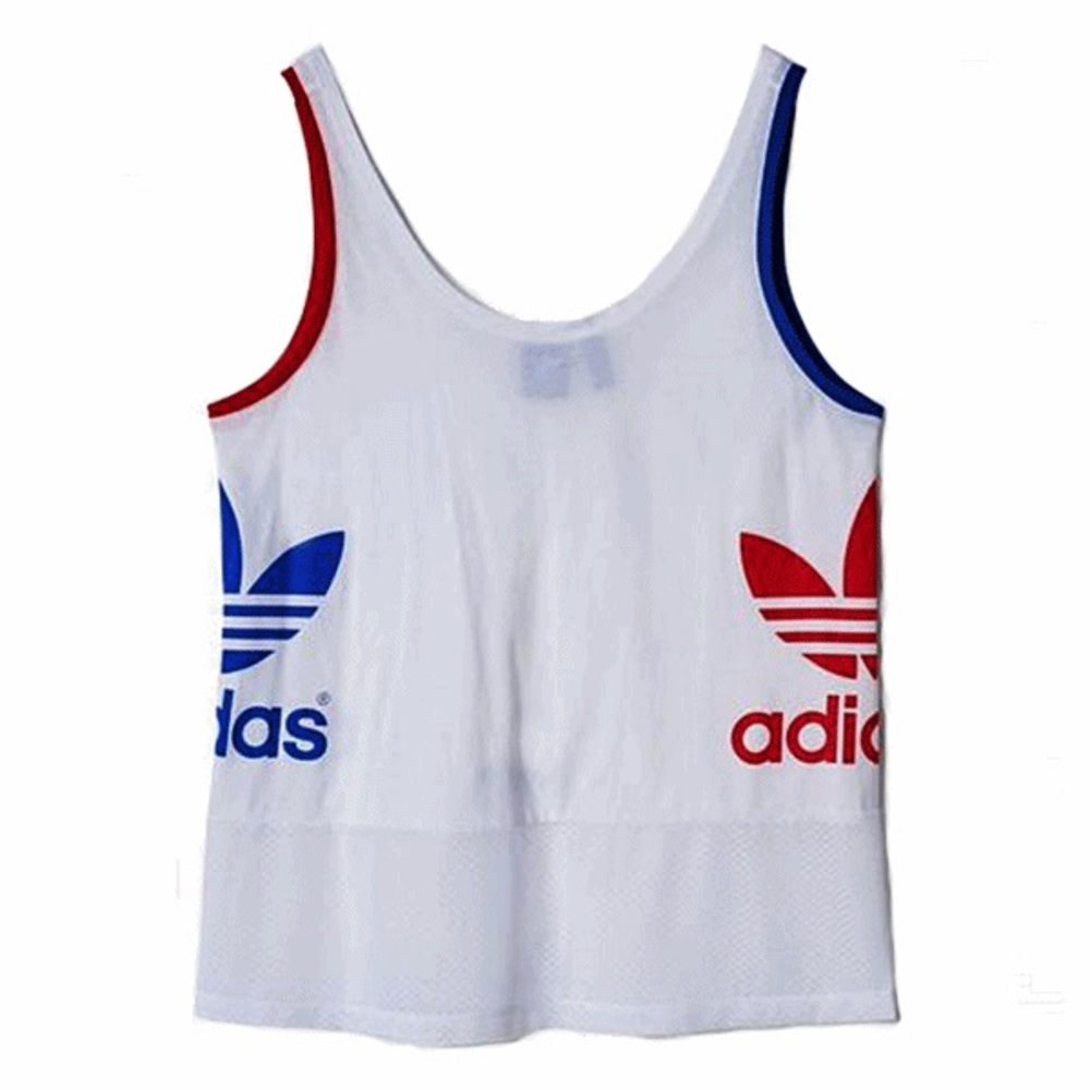 Adidas LA Logo Tank Blue Red White Couture